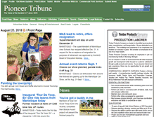 Tablet Screenshot of pioneertribune.com